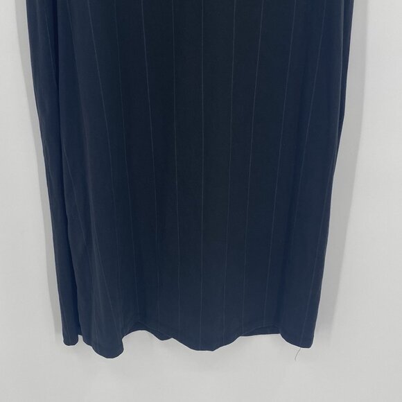 Nike Size M Air Jordan Heritage Pinstriped Maxi Dress Black DO5011-010 Loose Fit - Picture 4 of 12